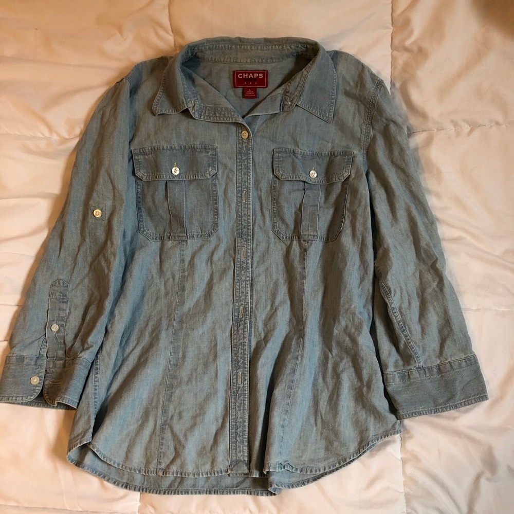 Vintage Chaps Denim Button Shirt